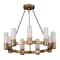 Maxim Lighting Contessa 9-Light 27" Wide Natural Aged Brass Chandelier 22418SWNAB - alternate 1